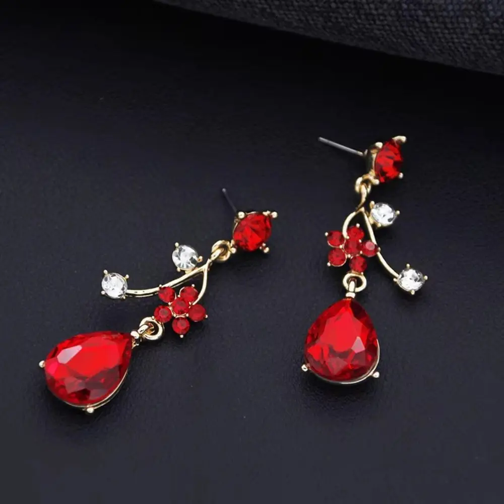 Rhinestone Water Drop Bridal Jewelry Sets Shiny Adjustable Exquisite Jewelry Sets Aesthetic Handmade Choker Necklace Earring Set - Image 24