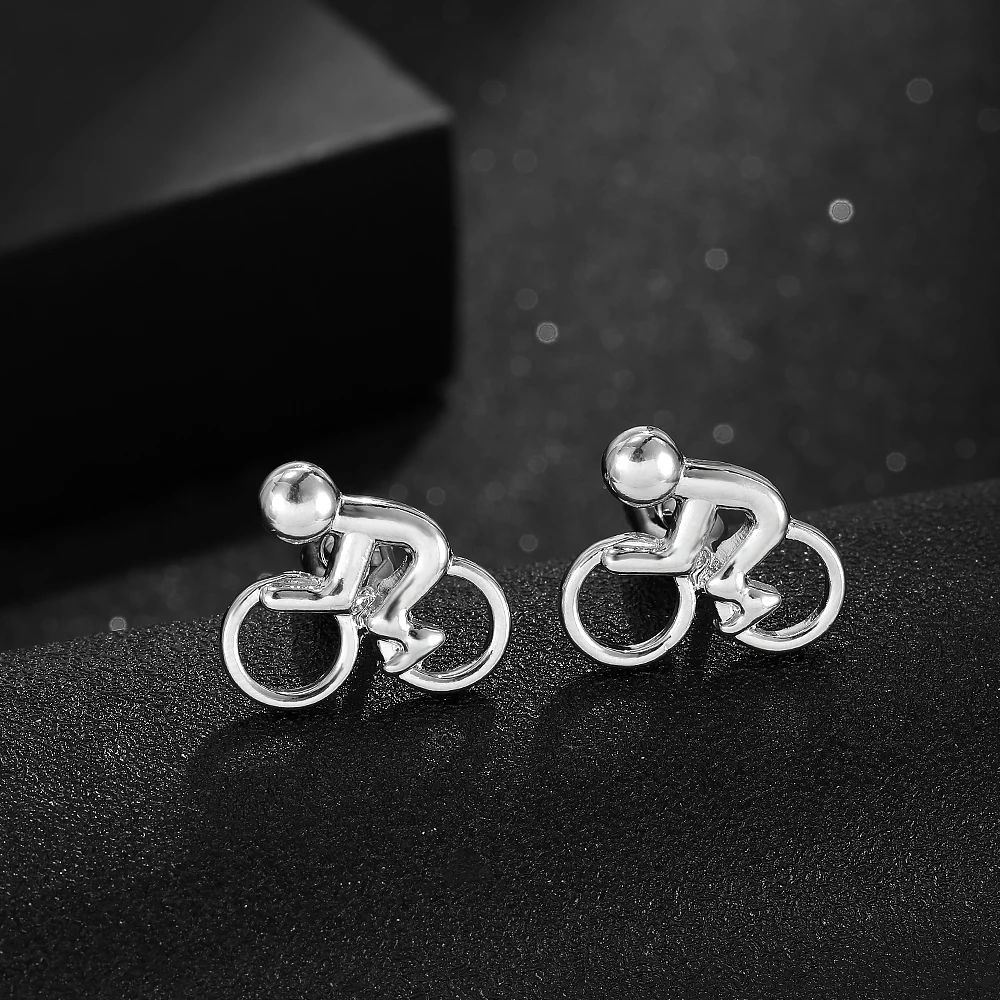 Mens Sports Collection Cufflinks Cycling Motorcycle Skiing Cuff Links Great Gift For Him - Image 3