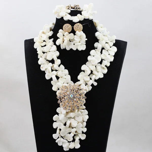 African Beads Jewelry Set Orange Coral And Crystal Nigerian Wedding Bridal Jewelry Sets ABK084 - Image 33