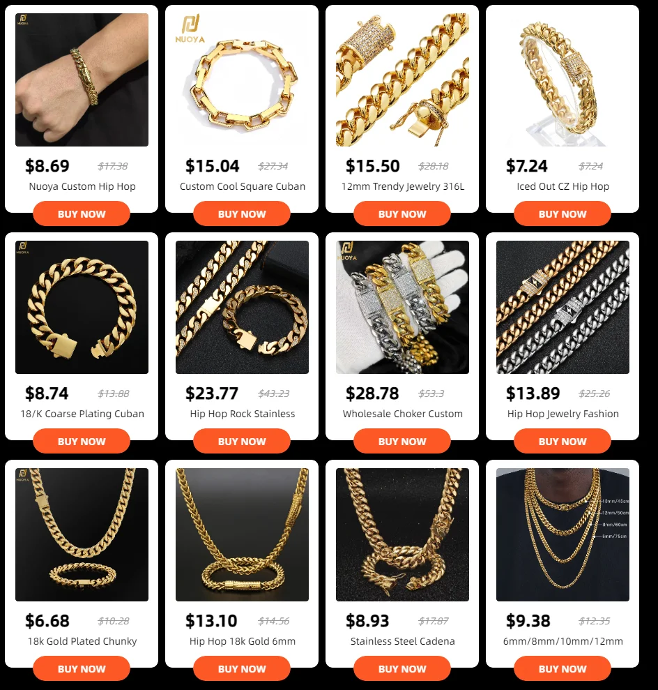 8-16mm HipHop Miami Curb Cuban Chain Necklace Stainless Steel Men Cuban Link Chain Rappe Jewelry - Image 10
