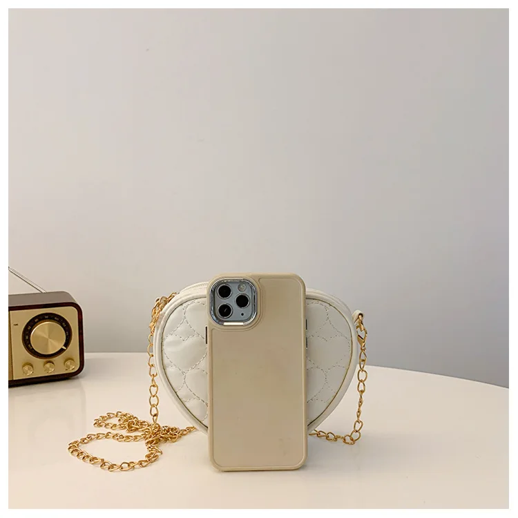 Cute Heart Shape Children's Crossbody Bag Love Rhombus Baby Girls Small Shoulder Bags PU Leather Princess Accessories Handbags - Image 14
