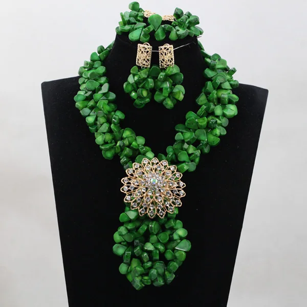 African Beads Jewelry Set Orange Coral And Crystal Nigerian Wedding Bridal Jewelry Sets ABK084 - Image 60