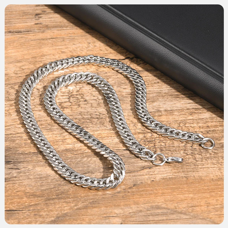 Vnox 3/5/7/9mm Thick Cuban Chain Necklaces for Men Women,Simple Miami Curb Links Collar,Waterproof Stainless Steel Unisex Chain - Image 27