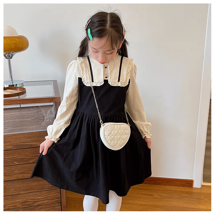 Cute Heart Shape Children's Crossbody Bag Love Rhombus Baby Girls Small Shoulder Bags PU Leather Princess Accessories Handbags - Image 25