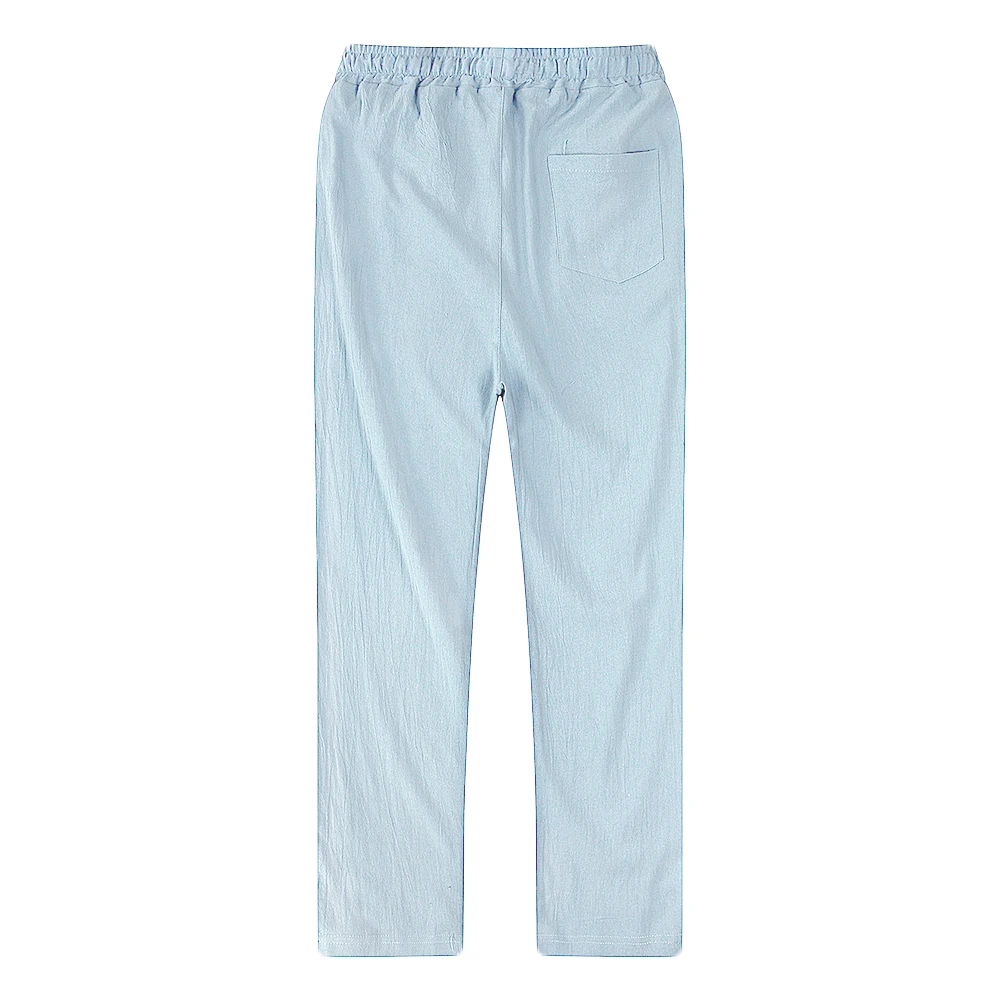 Men's Cotton Linen Pants Male Autumn New Breathable Solid Color Linen Trousers Fitness Streetwear S-3XL - Image 35