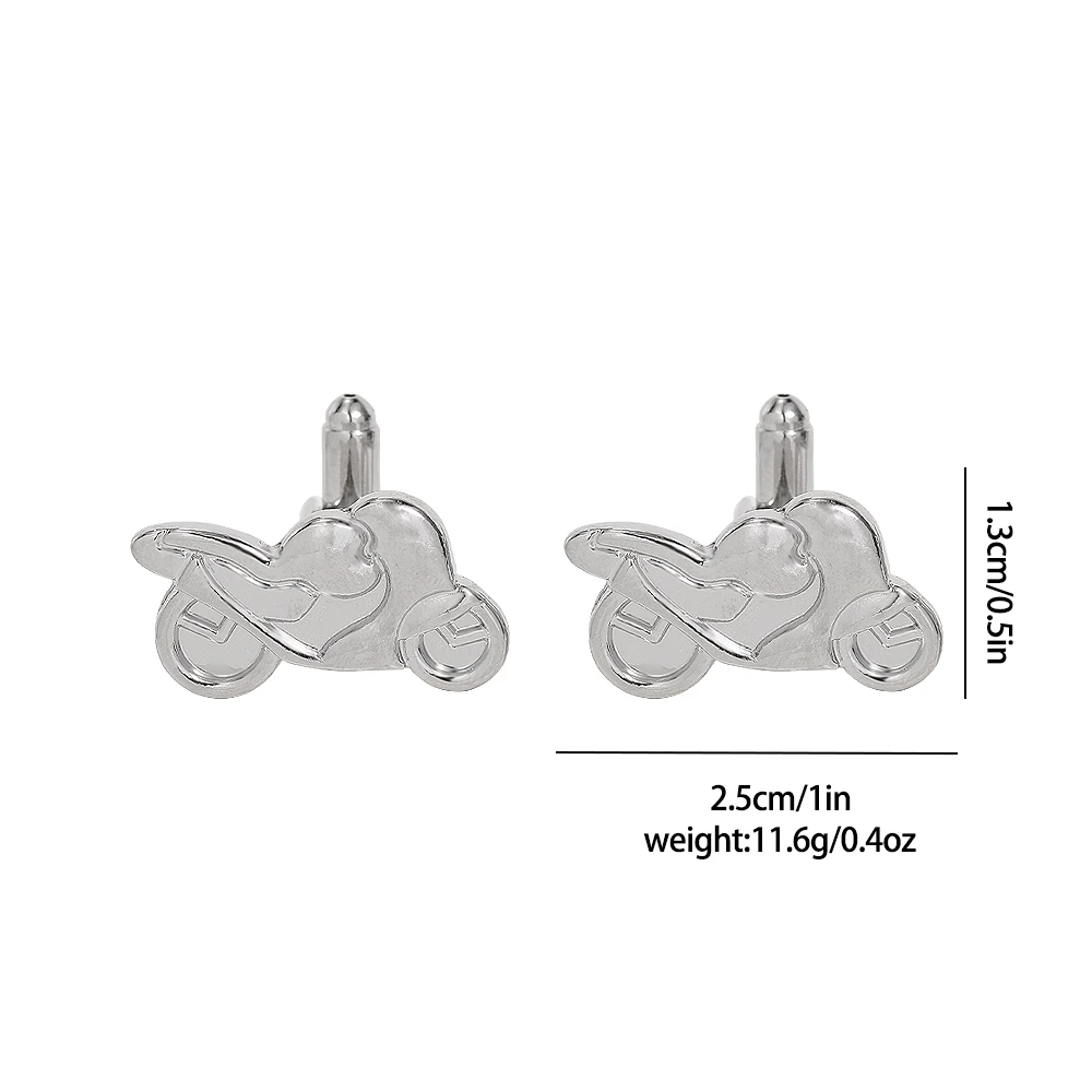 Mens Sports Collection Cufflinks Cycling Motorcycle Skiing Cuff Links Great Gift For Him - Image 6