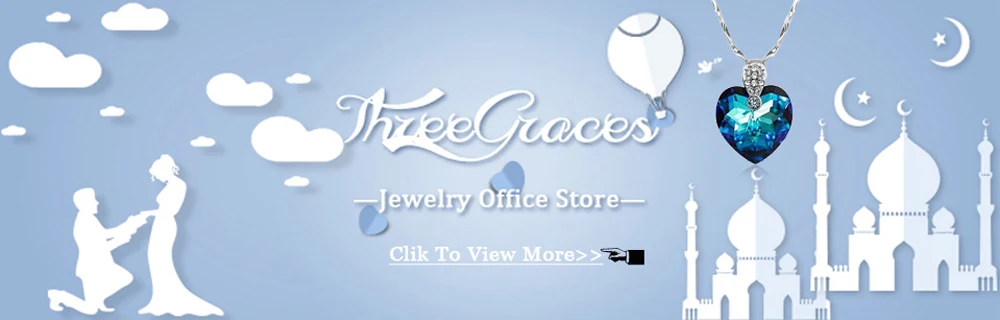 ThreeGraces Sparkling Cubic Zirconia Luxury Big Bridal Wedding Prom Earrings and Choker Necklace Jewelry Set for Women TZ720 - Image 20