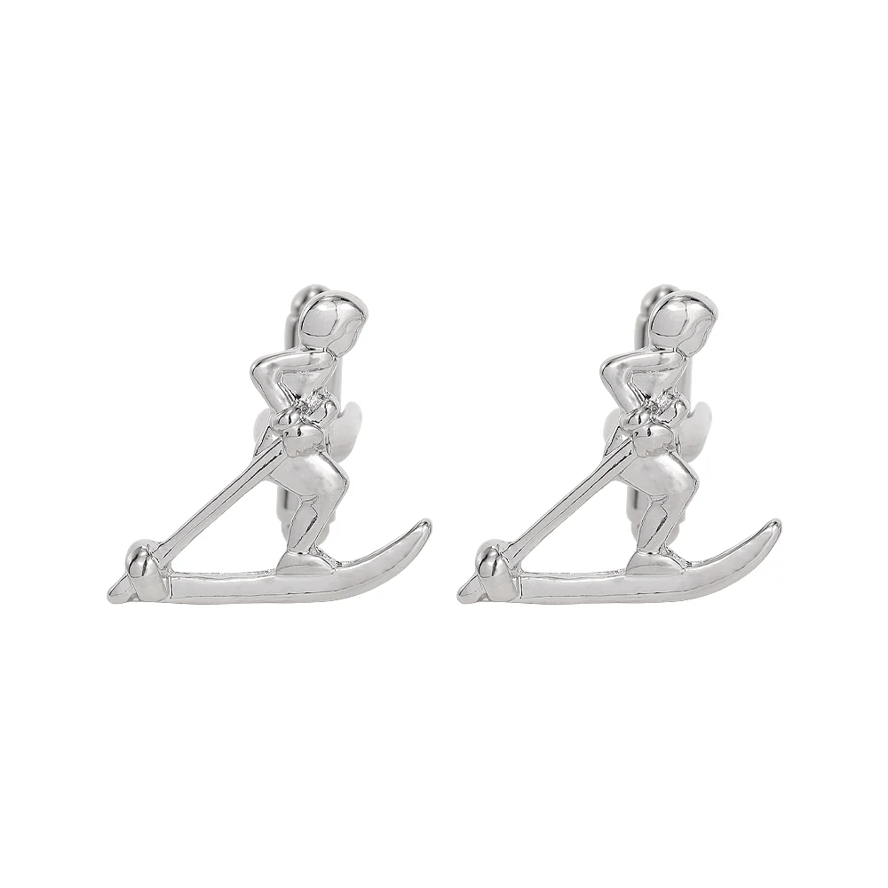 Mens Sports Collection Cufflinks Cycling Motorcycle Skiing Cuff Links Great Gift For Him - Image 7