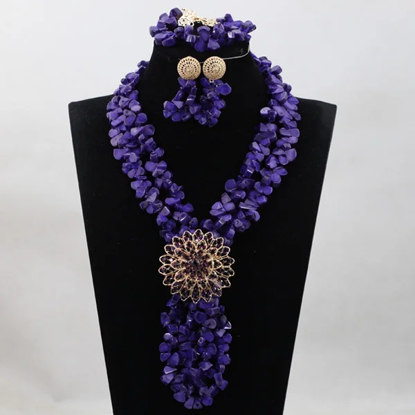 African Beads Jewelry Set Orange Coral And Crystal Nigerian Wedding Bridal Jewelry Sets ABK084 - Image 32