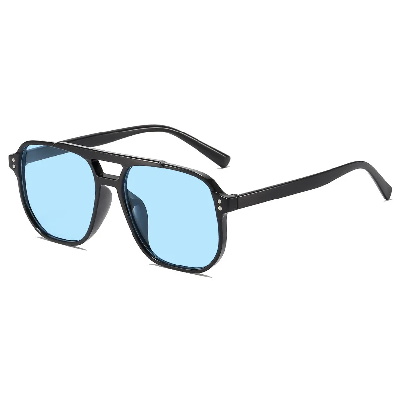 Vintage Men Women Big Sunglasses Men Square Shades Brand Designer Unisex Sun Glasses Black Lense Male Female Sunglasses UV400 - Image 11