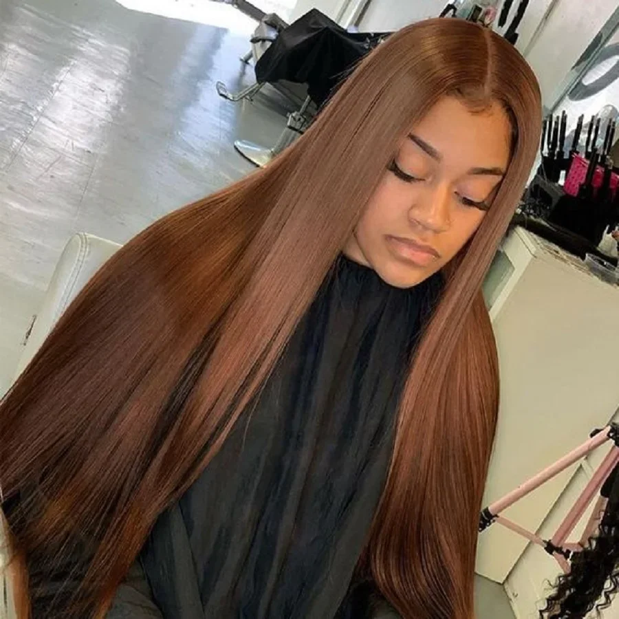 Chocolate Brown Straight Human Hair Bundles Color 4 Straight Virgin Human Hair 15A Unprocessed Chocolate Straight Hair Extension - Image 27