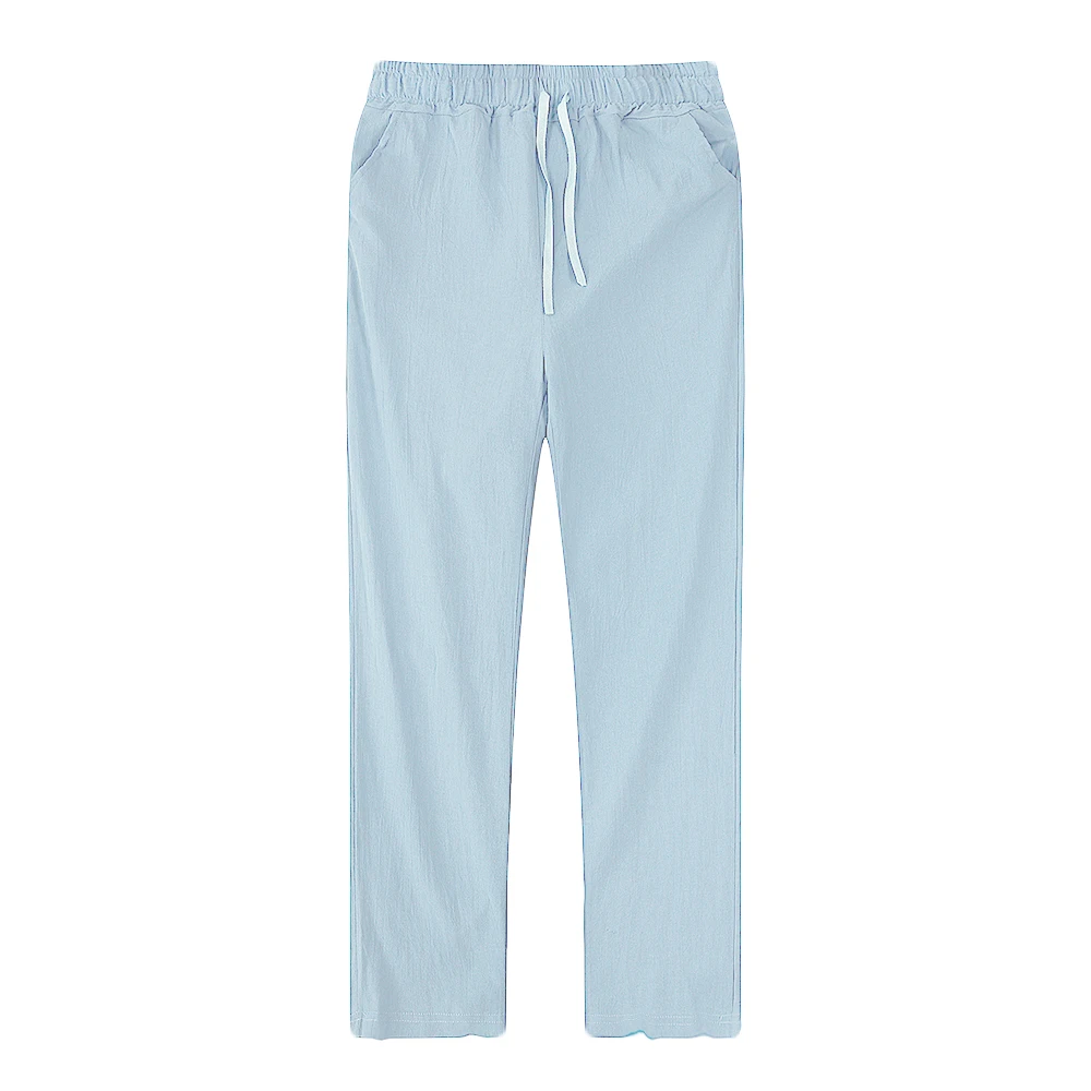 Men's Cotton Linen Pants Male Autumn New Breathable Solid Color Linen Trousers Fitness Streetwear S-3XL - Image 34