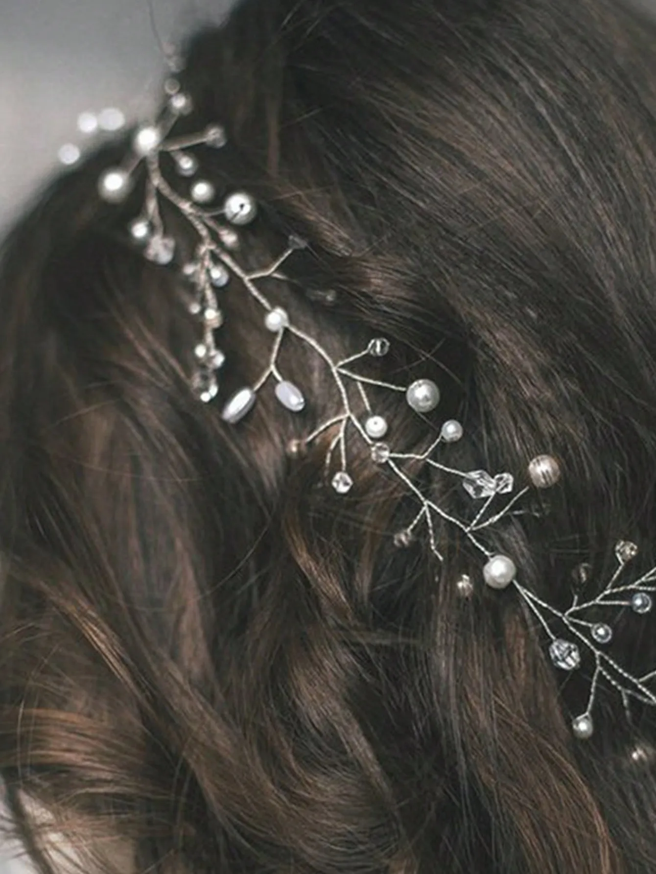 Bride Wedding Crystal Hair Accessories Pearl and Crystal Beads Bridal Headband Wedding Head Pieces Hair Jewelry - Image 8
