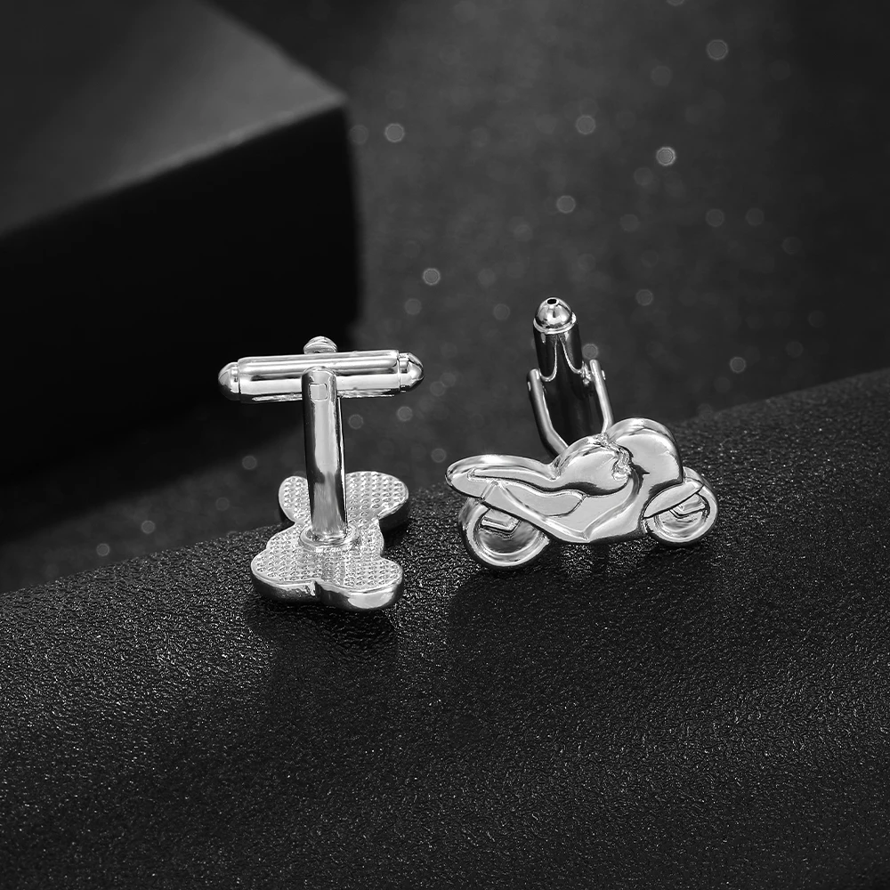 Mens Sports Collection Cufflinks Cycling Motorcycle Skiing Cuff Links Great Gift For Him - Image 5