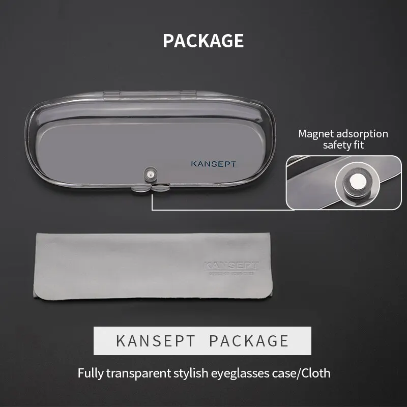 KANSEPT High Quality UltraLight Pure Titanium Anti Blue Reading Glasses Myopia Hyperopia Optical Glasses Prescription Eyewear - Image 24