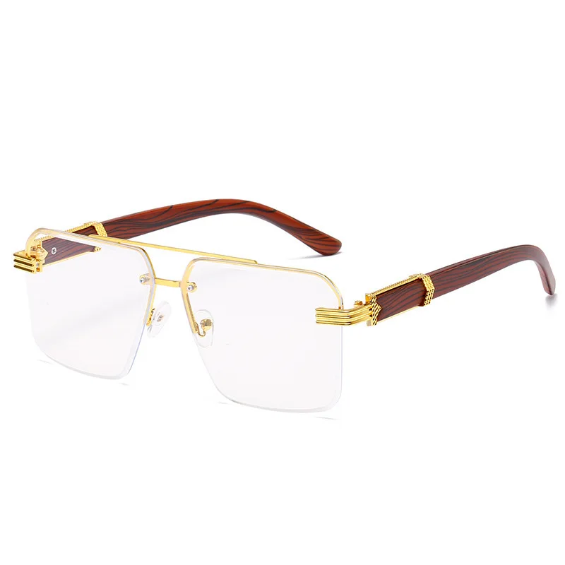 A Pair of Textured Double-Bridge Trendy Fashion Sunglasses, Suitable for Streetwear, Parties, Music Festivals, Gifting and Vacat - Image 17