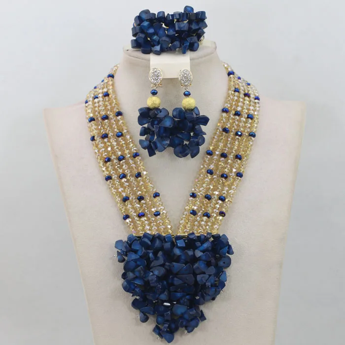 African Beads Jewelry Set Orange Coral And Crystal Nigerian Wedding Bridal Jewelry Sets ABK084 - Image 70