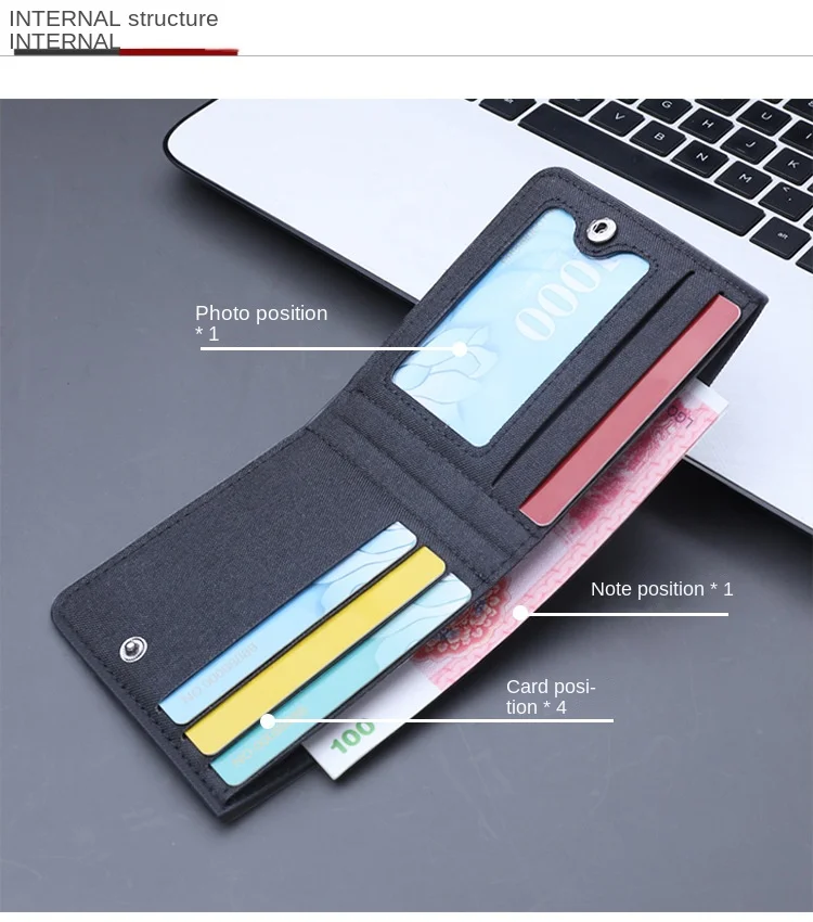 Horse Dragon Pattern Canvas Boy Girl Kids Wallet Black Card Holder Male Money Bag Bank Holder Short Purse Credit Card Case Bag - Image 22