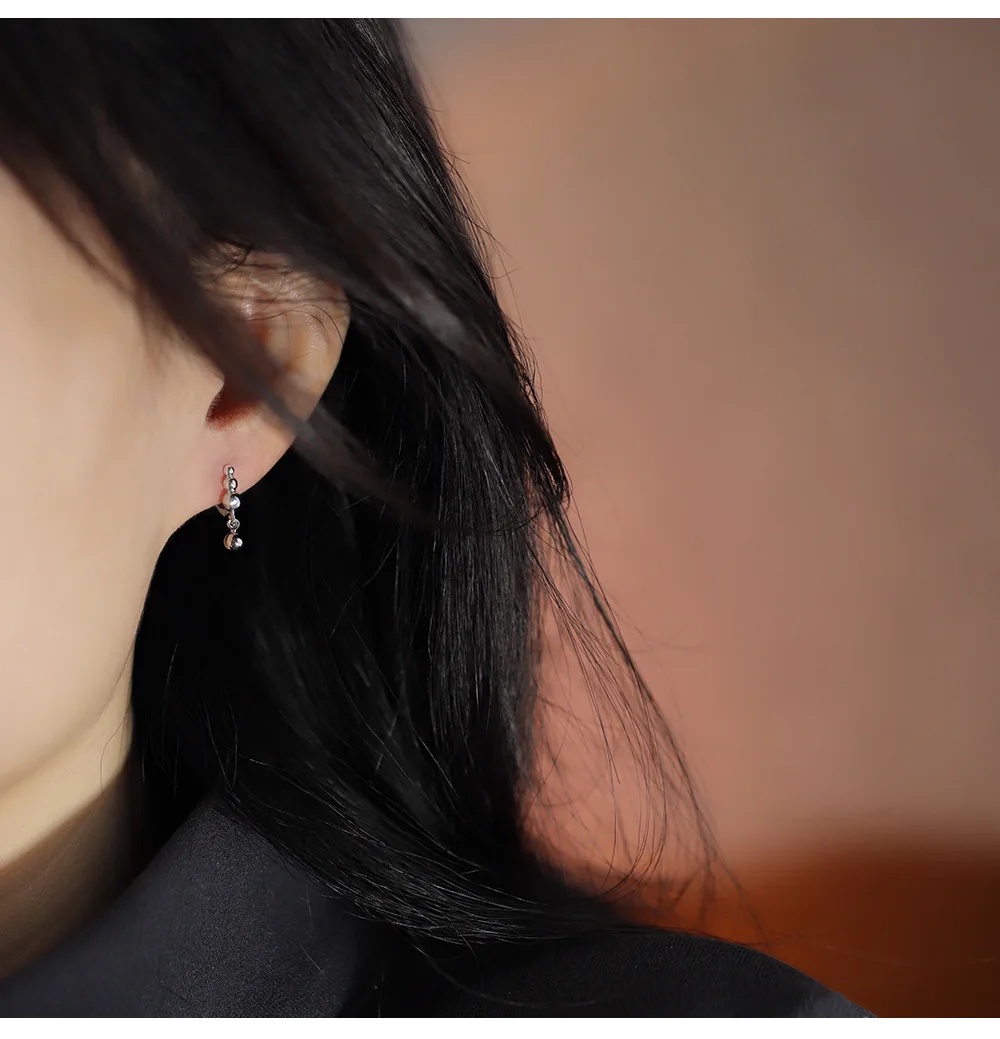 925 Sterling Silver Earrings Simple Fashionable Design New Unique Delicate Exquisite Sweet Charming Ear Ornaments for Women - Image 10