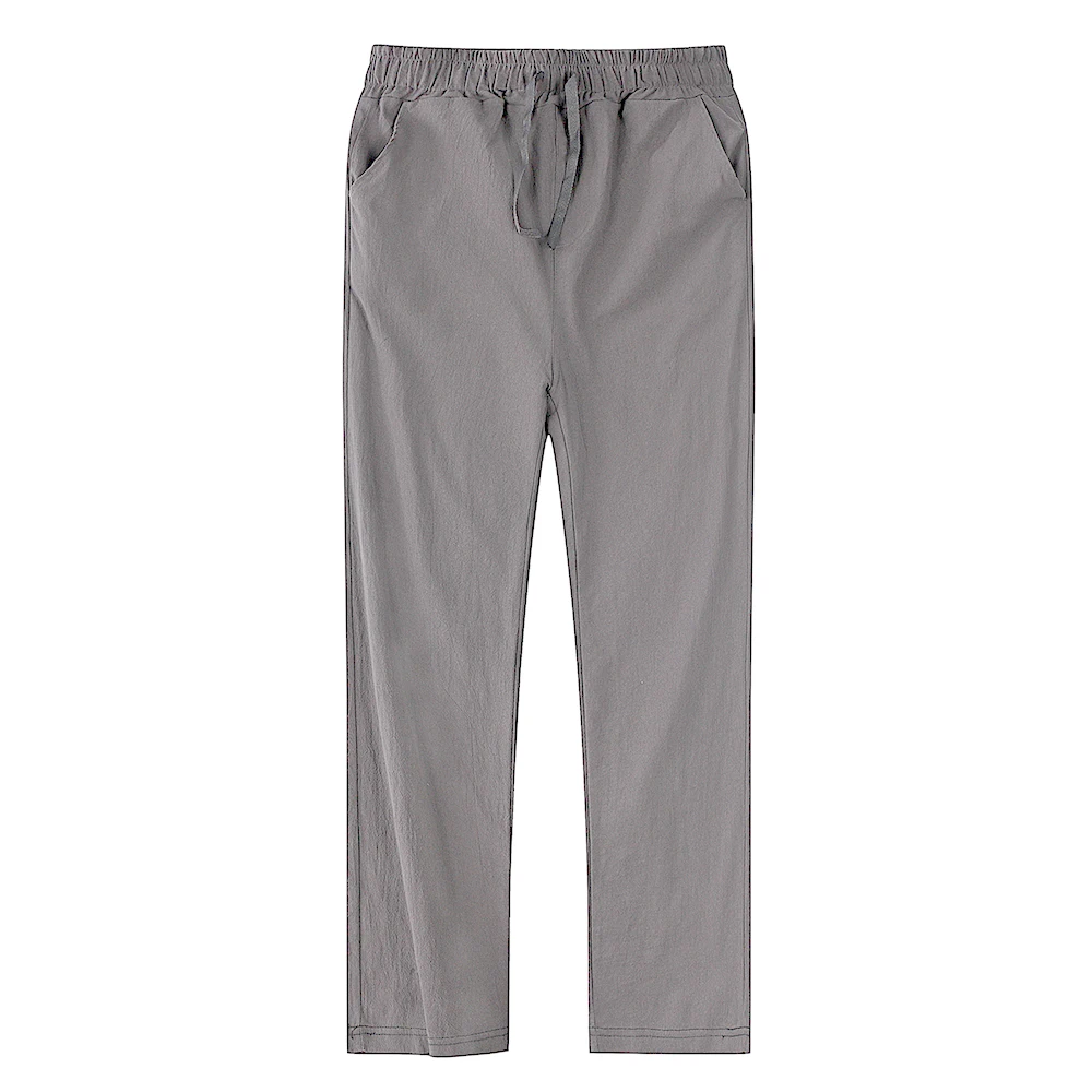 Men's Cotton Linen Pants Male Autumn New Breathable Solid Color Linen Trousers Fitness Streetwear S-3XL - Image 29