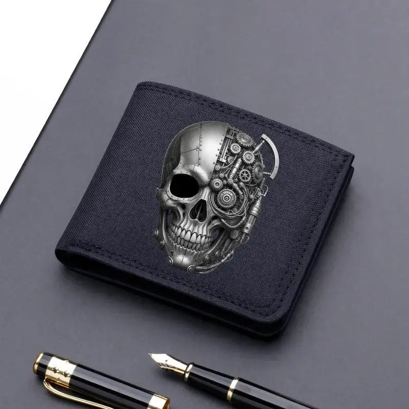 Horse Dragon Pattern Canvas Boy Girl Kids Wallet Black Card Holder Male Money Bag Bank Holder Short Purse Credit Card Case Bag - Image 19