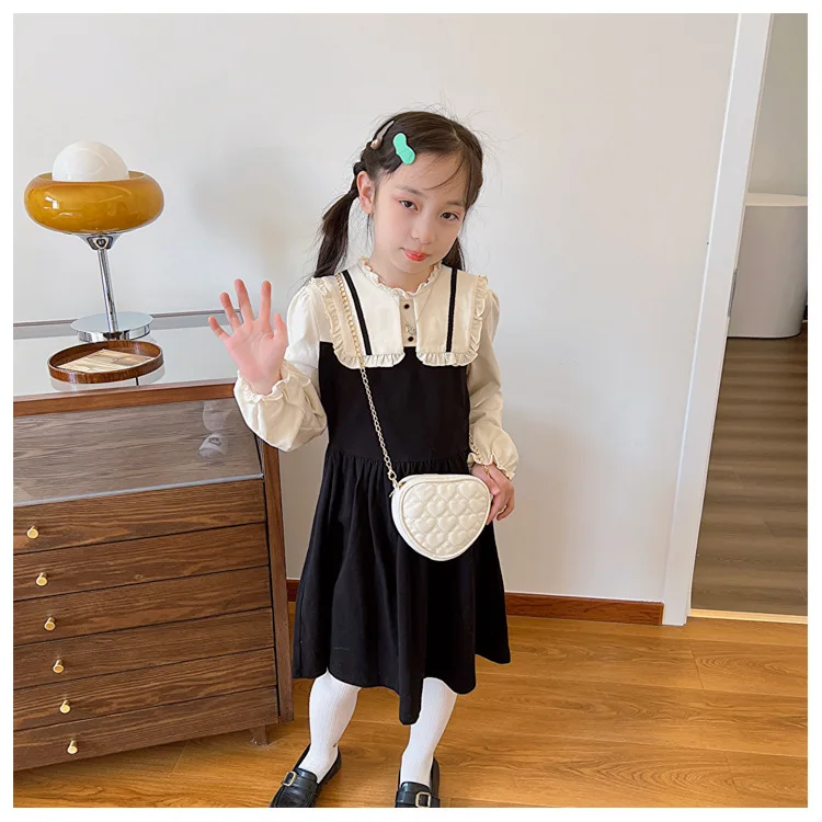 Cute Heart Shape Children's Crossbody Bag Love Rhombus Baby Girls Small Shoulder Bags PU Leather Princess Accessories Handbags - Image 24