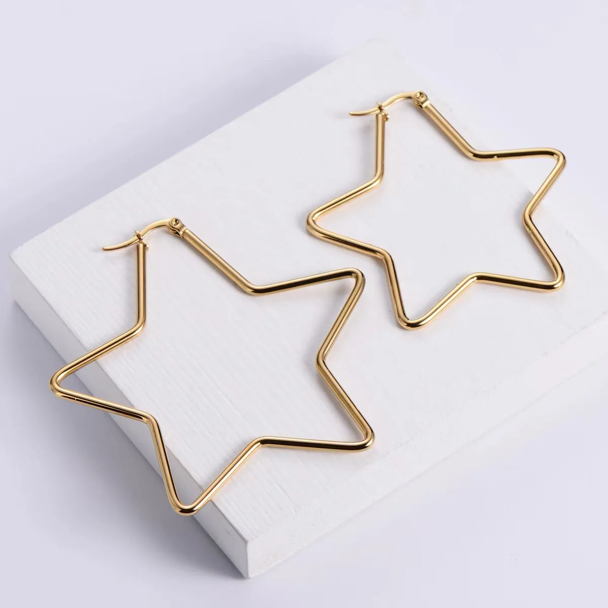 Earrings Hinged Gold Earrings For Women Earrings For Women Women's For Everyday Wear Fashion Show Party - Image 5
