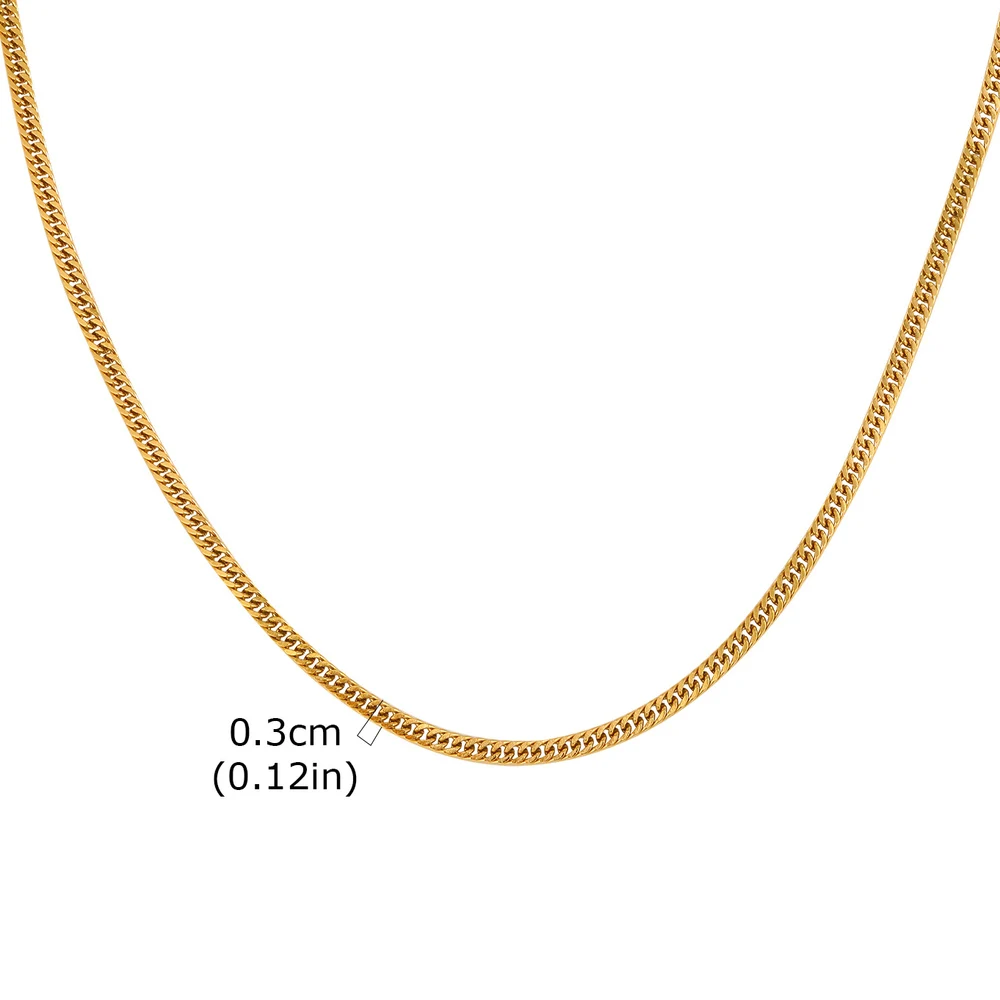Vnox 3/5/7/9mm Thick Cuban Chain Necklaces for Men Women,Simple Miami Curb Links Collar,Waterproof Stainless Steel Unisex Chain - Image 15