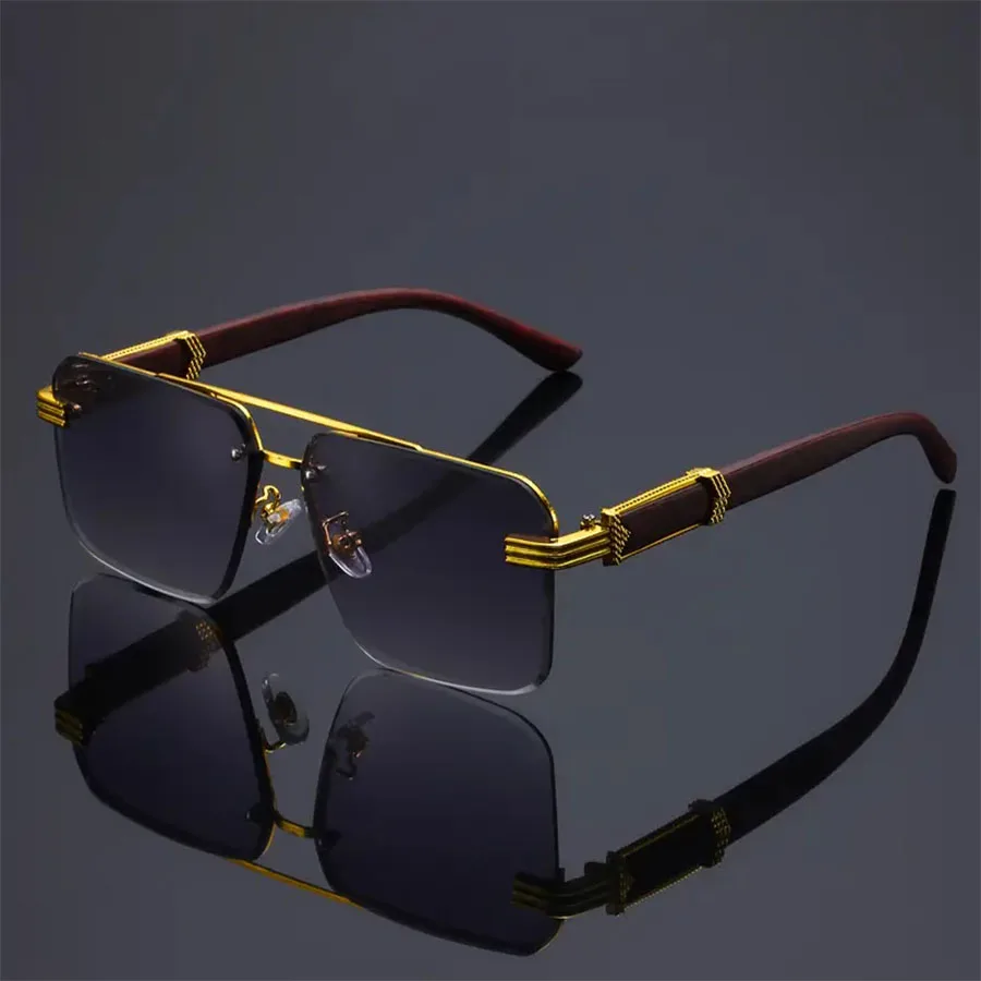 A Pair of Textured Double-Bridge Trendy Fashion Sunglasses, Suitable for Streetwear, Parties, Music Festivals, Gifting and Vacat - Image 10