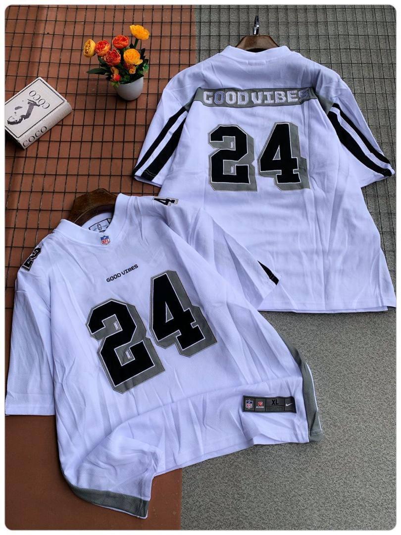 Good Vibes #24 Football Jersey - Image 2