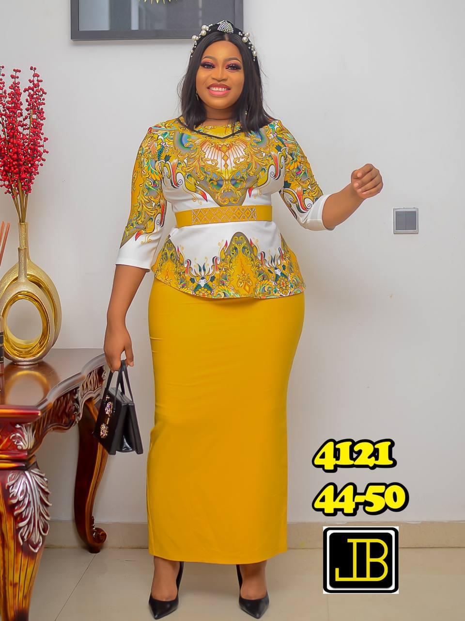 Luxurious Velvet Two-Piece Blouse and Skirt Set - Image 6