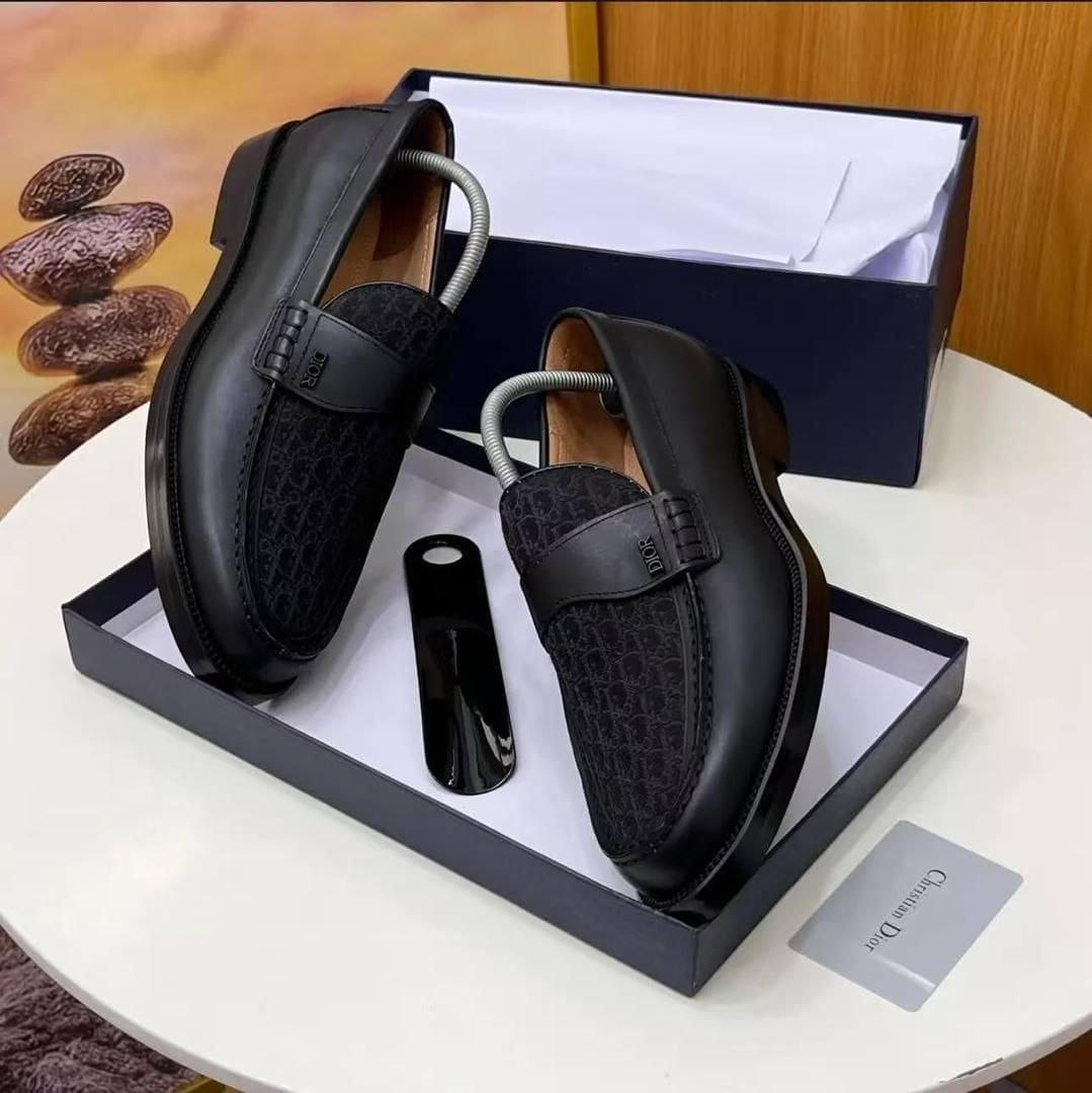 Men’s Premium Monogram Leather Bit Loafer - Image 2