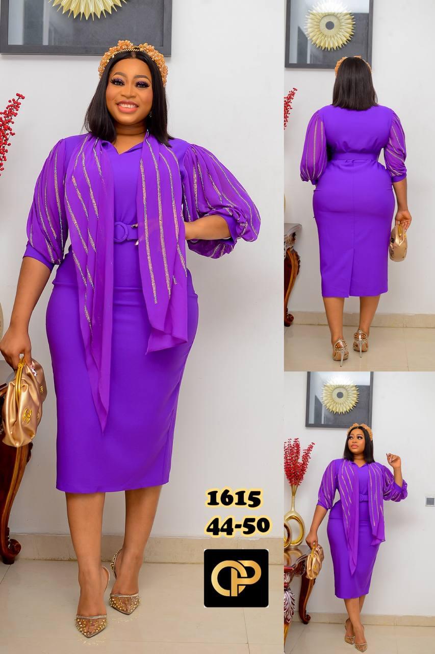 Aurora Pleated Fan-Sleeve Gown - Image 2