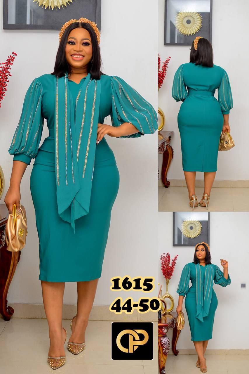 Aurora Pleated Fan-Sleeve Gown - Image 4