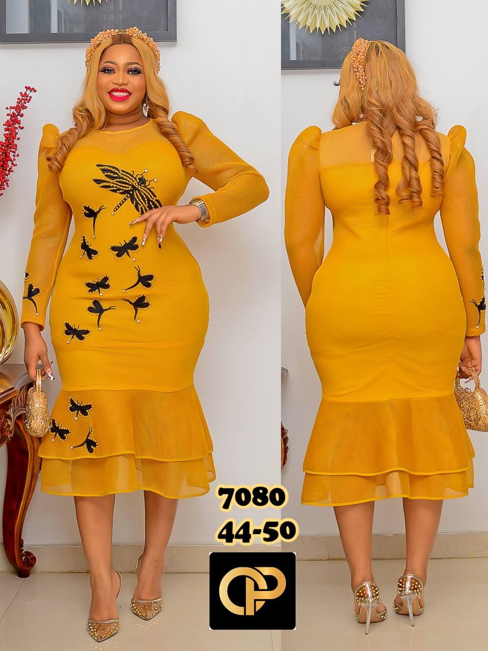 Mariposa Mesh Mermaid Cocktail Dress - Image 2