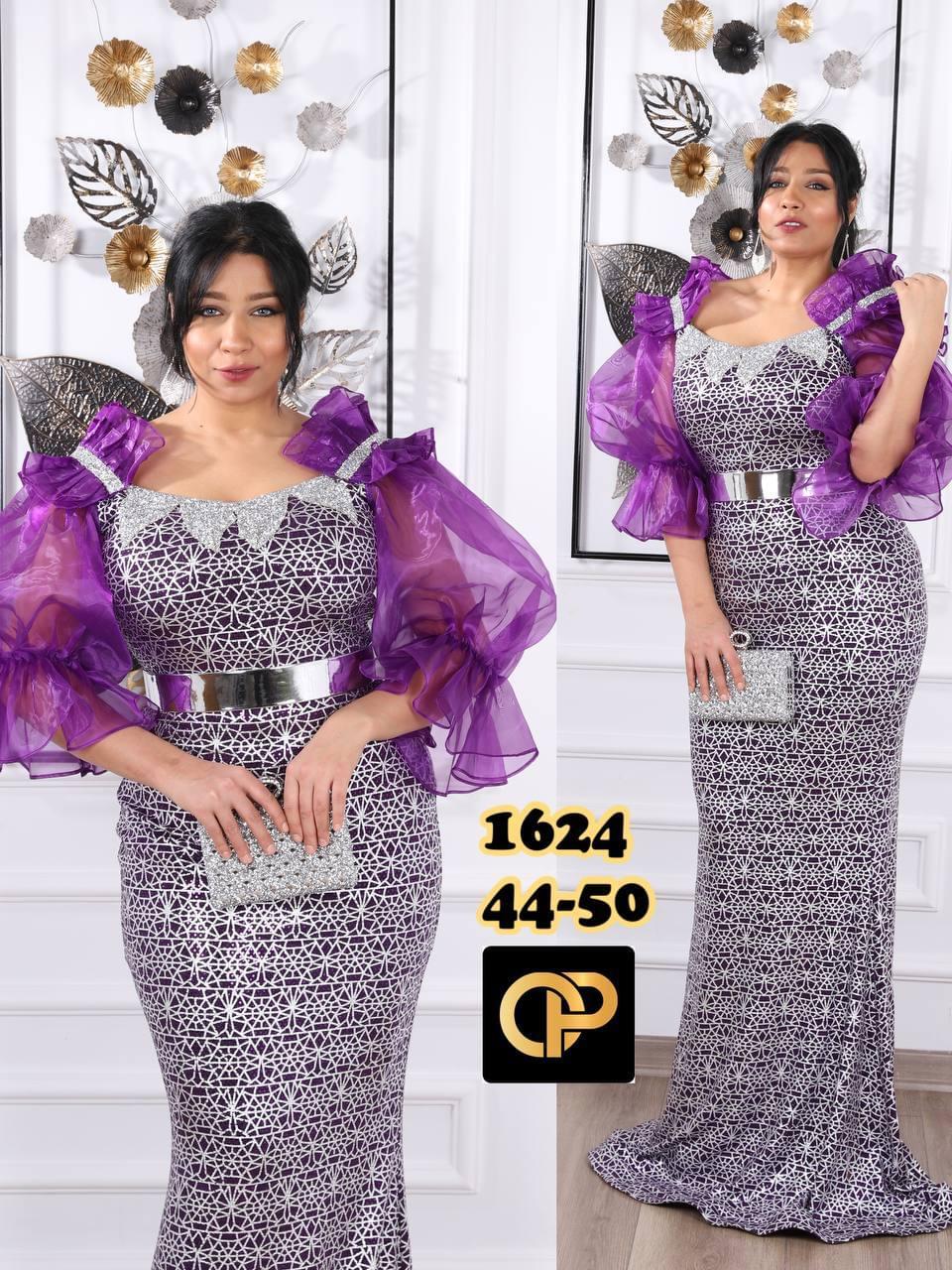 Moremi Luxury Crepe Embroidered Gown - Image 5