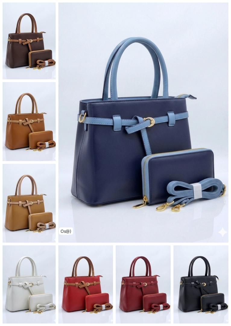 Premium 2-Piece Structured Handbag & Wallet Set