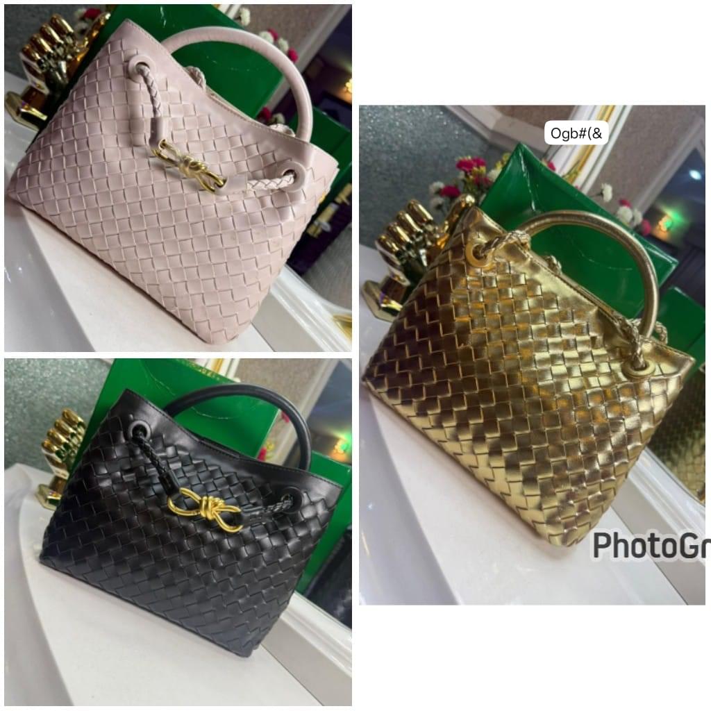 Premium Woven Leather-Look Top-Handle Satchel