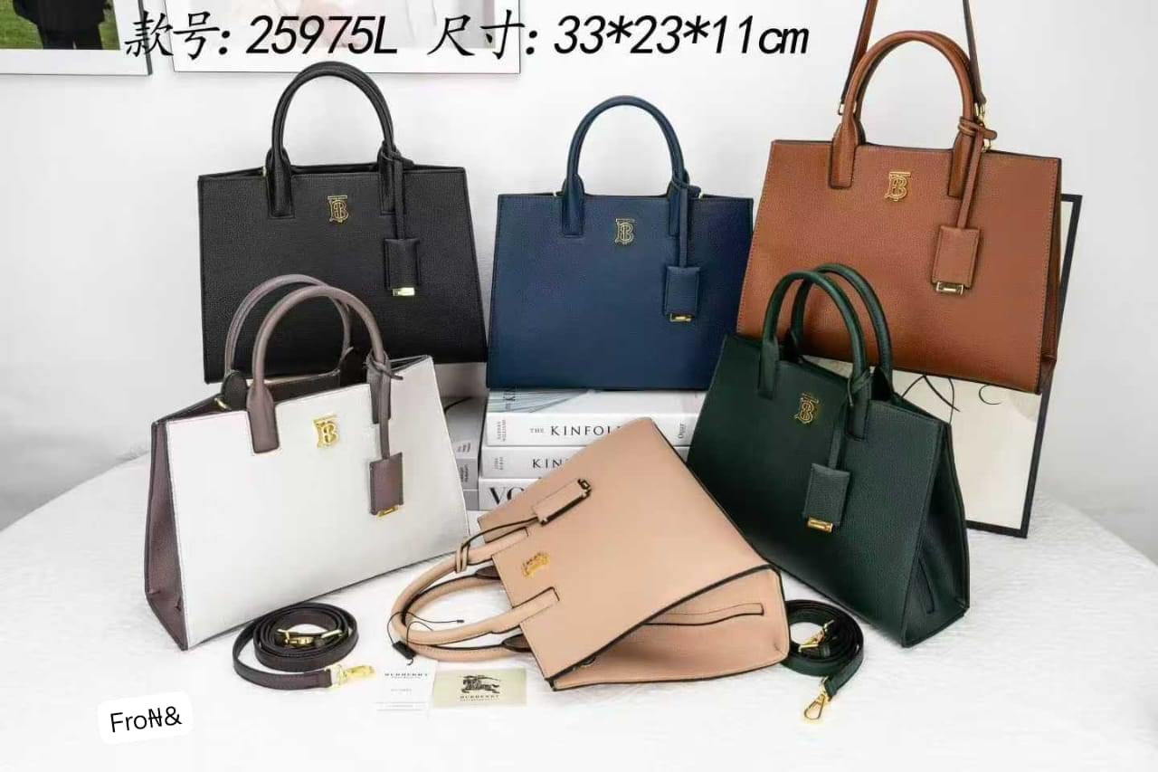 Premium Textured Leather Top-Handle Tote Bag