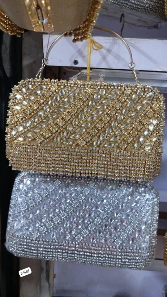 Premium Crystal Rhinestone Evening Minaudière Clutch Bag