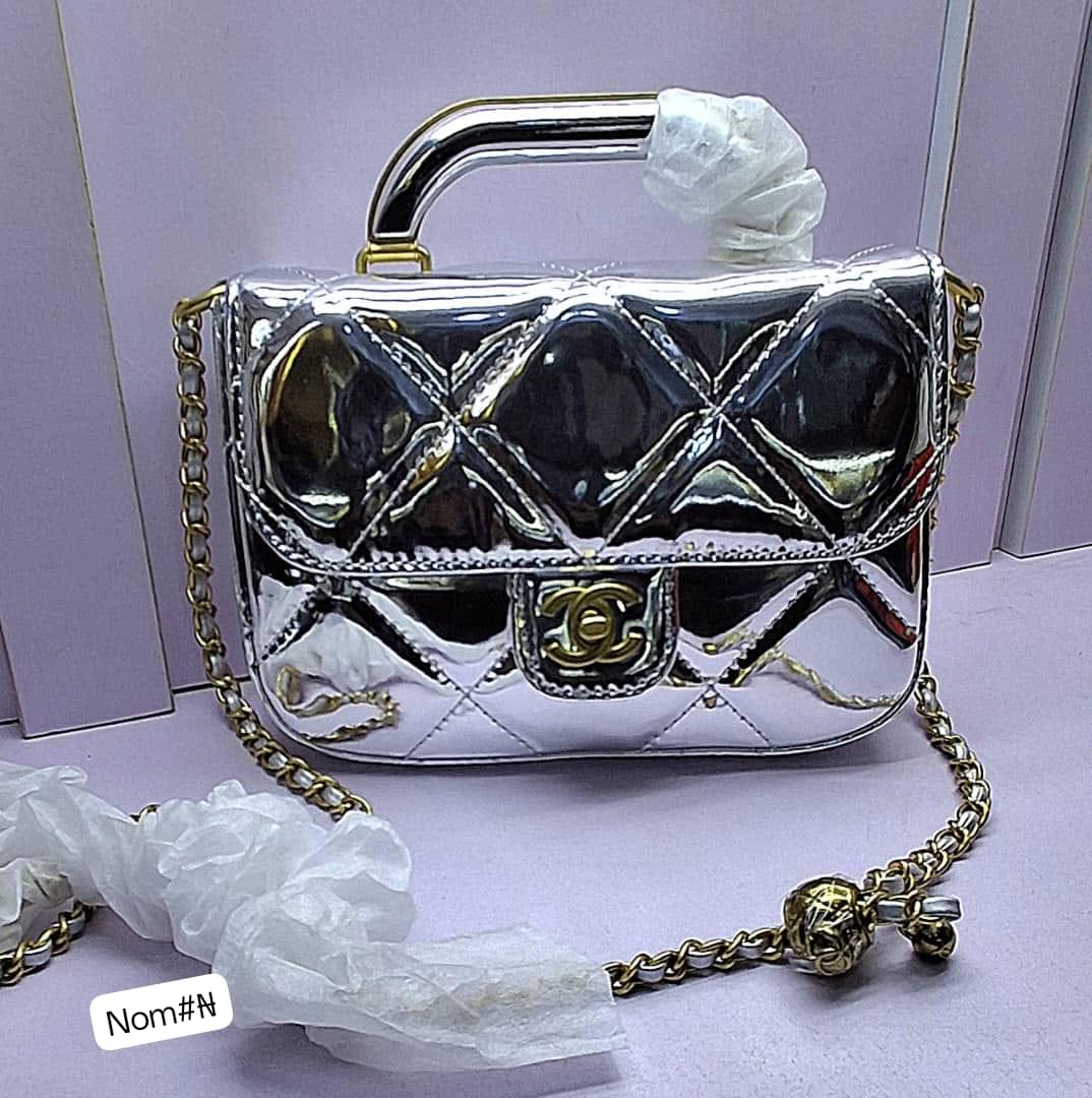 Premium High-Shine Quilted Flap Handbag