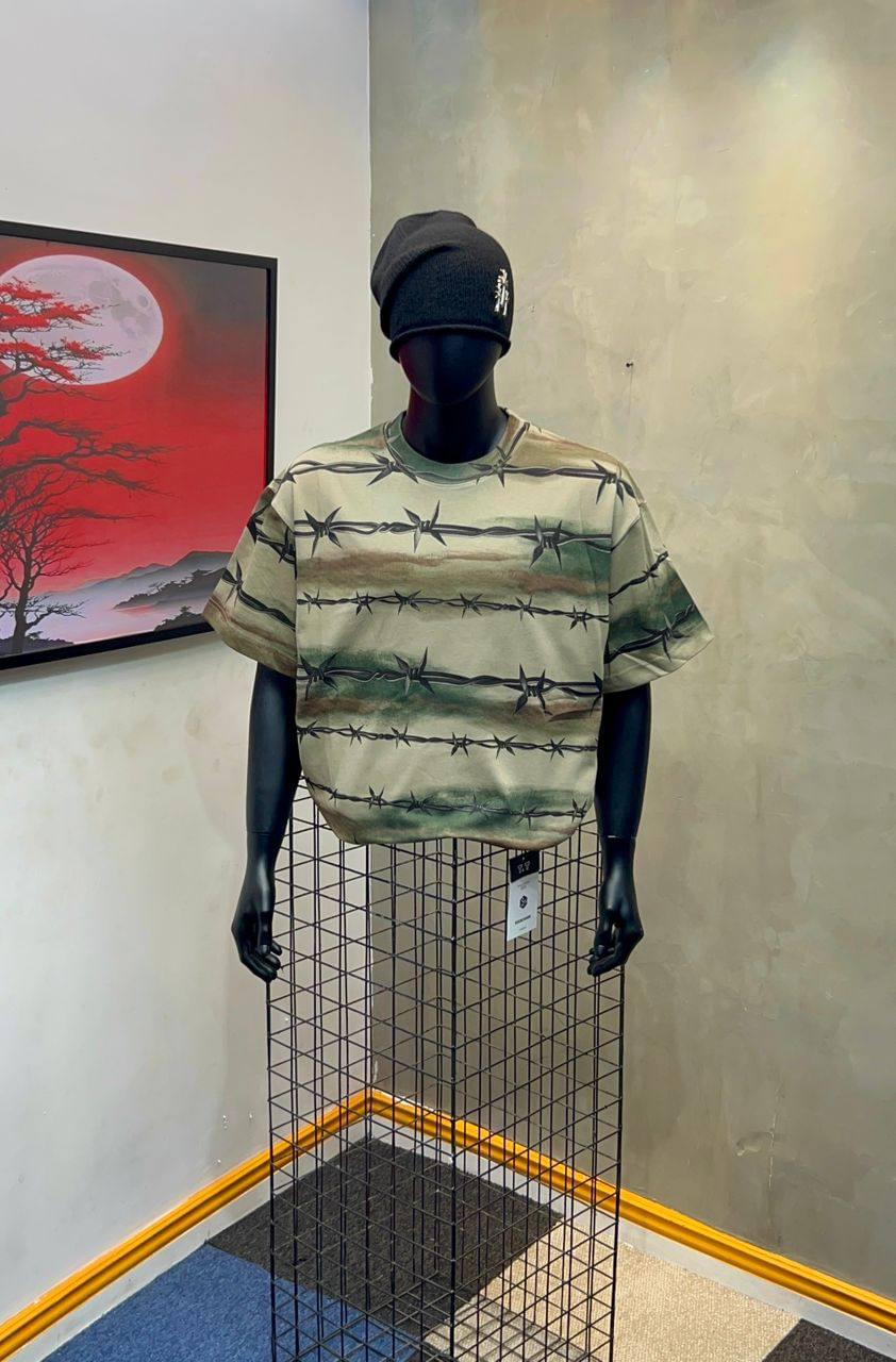 Oversized Casual Crewnecks - The Barbed Wire Industrial Style